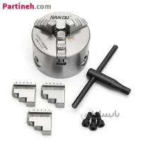 سه نظام تراشکاری مدل K11 سایز 80 میلیمتر برند سانو (SANOU) ا SANOU 80mm 3 jaw manual chuck