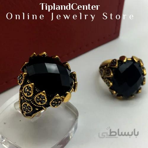 انگشتر نگین دار مردانه کد 842973