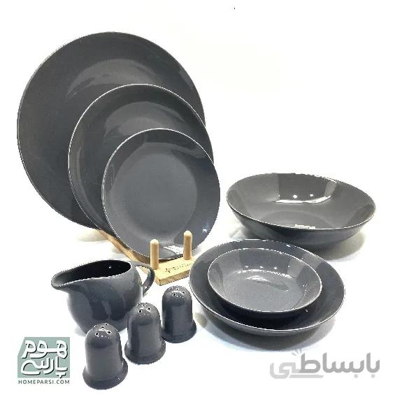 سرویس غذاخوری 30 پارچه استون ور طوسی