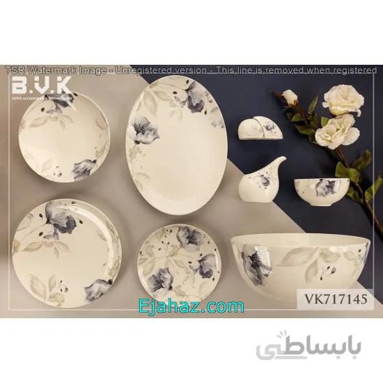 سرویس 29 پارچه 6 نفره بن چاینا بی وی کی مدل 7145 بی وی کی (BVK)