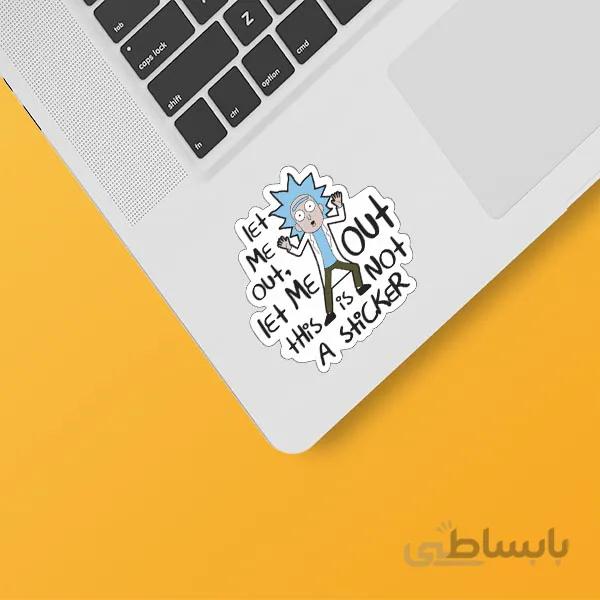 استیکر لپ تاپ طرح Rick&Morty کد ۲۵