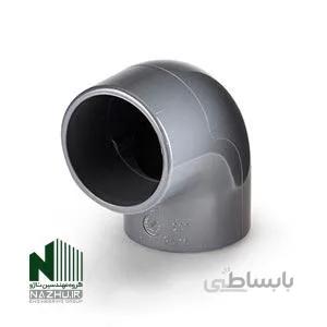 زانو 90 درجه چسبی upvc پیمتاش Pimtash