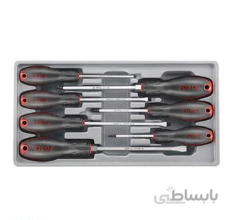 سری پیچ گوشتی تخت و چهارسو 7 عددی فورس – FORCE مدل 20713