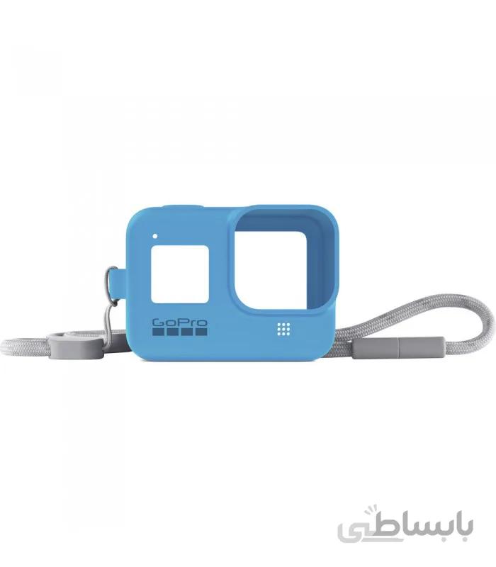 کاور سیلیکونی و بند برای گوپرو هیرو ۸ | Sleeve and Lanyard for HERO8 رنگ آبی