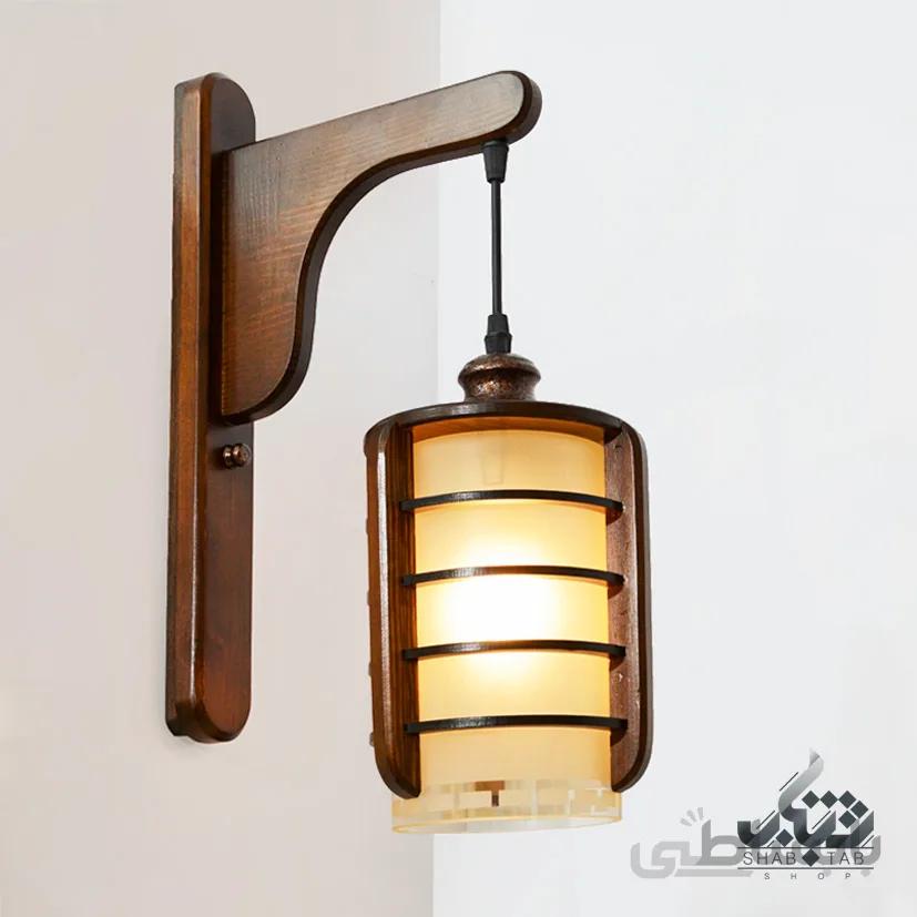 لوستر دیواری چوبی دارکار مدل چلسی کد 428 ا لوستر ديواري دارکار مدل چلسي کد 428