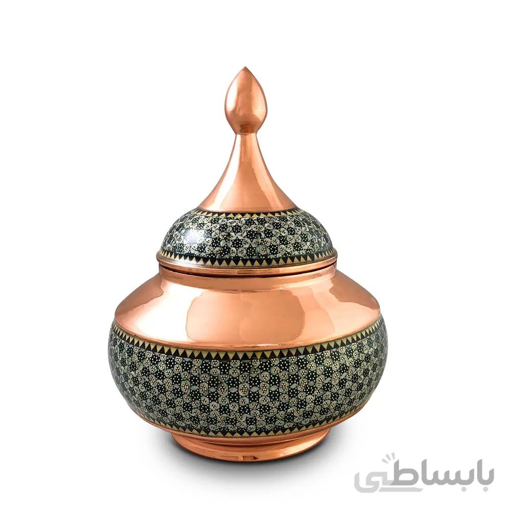شکلات خوری مس و خاتم بدون پایه