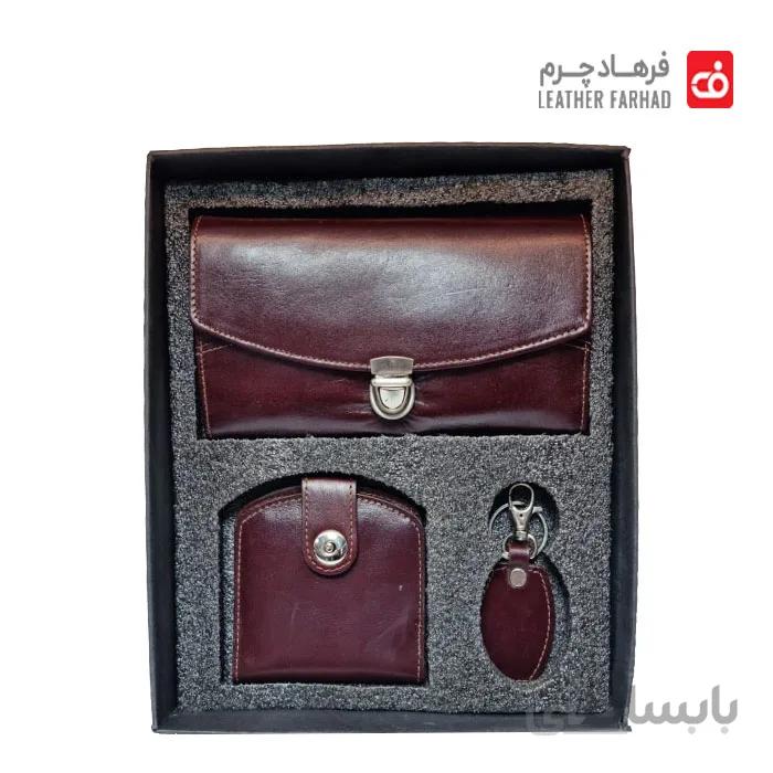 ست کادویی چرم طبیعی تبریز کد 251449