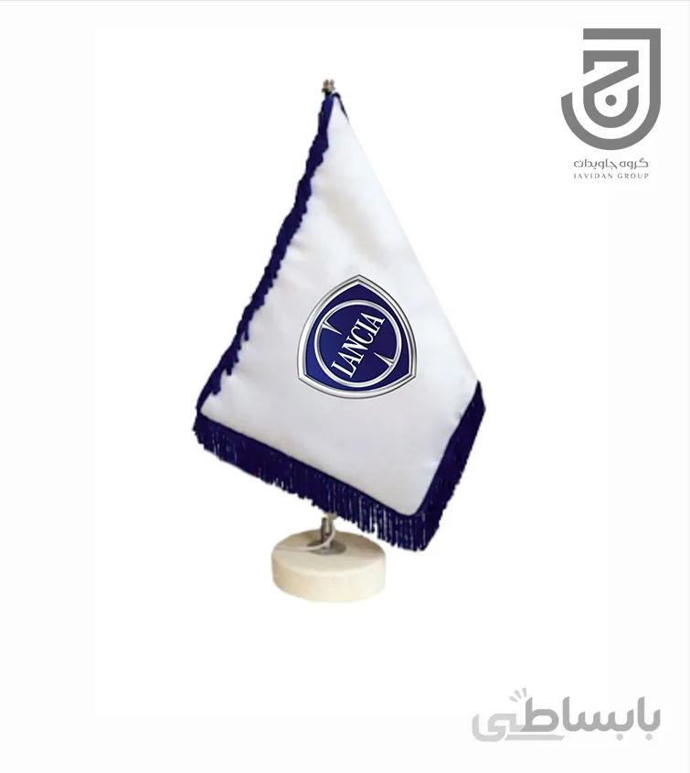 پرچم رومیزی طرح خودروی لانچیا دور ریشه