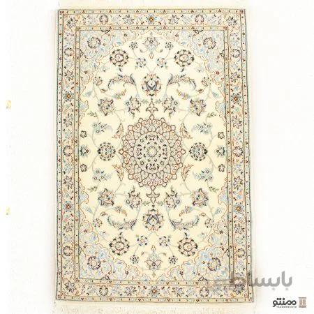 قالیچه دستباف زرع و نیم نائین پشم و ابریشم