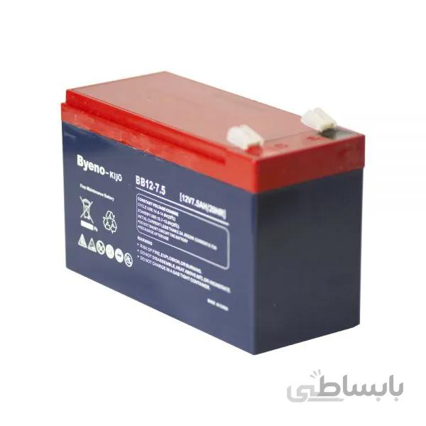 باتری یو پی اس 12 ولت 7.5 آمپر ا باتری یو پی اس 12 ولت 7.5 آمپر باینو مدل BB12-7.5