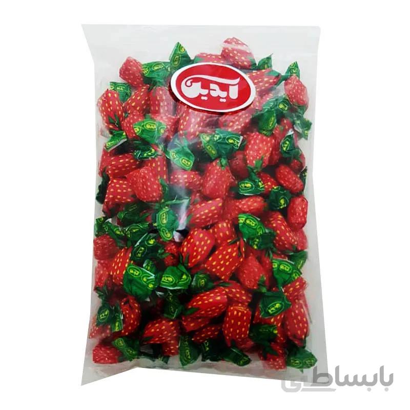 آبنبات توت فرنگی با مغزی پاستیل آیدین – 500 گرم