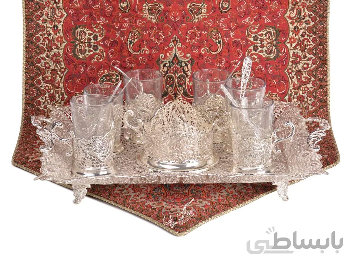 سرویس چای خوری ملیله کاری