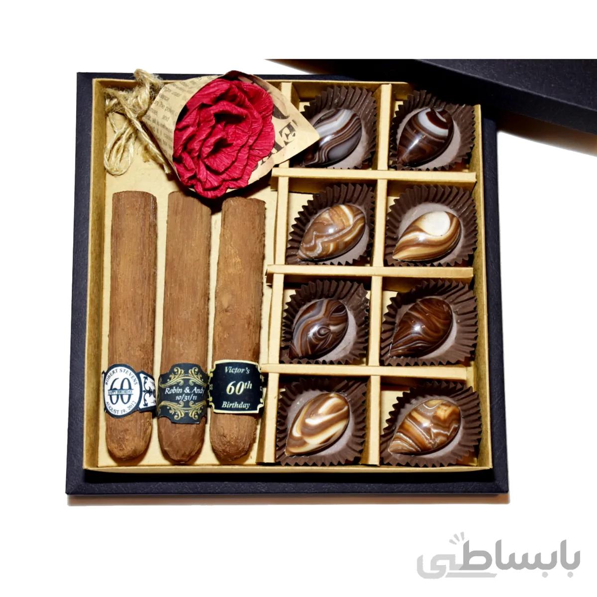 باکس شکلات دست ساز مرمر