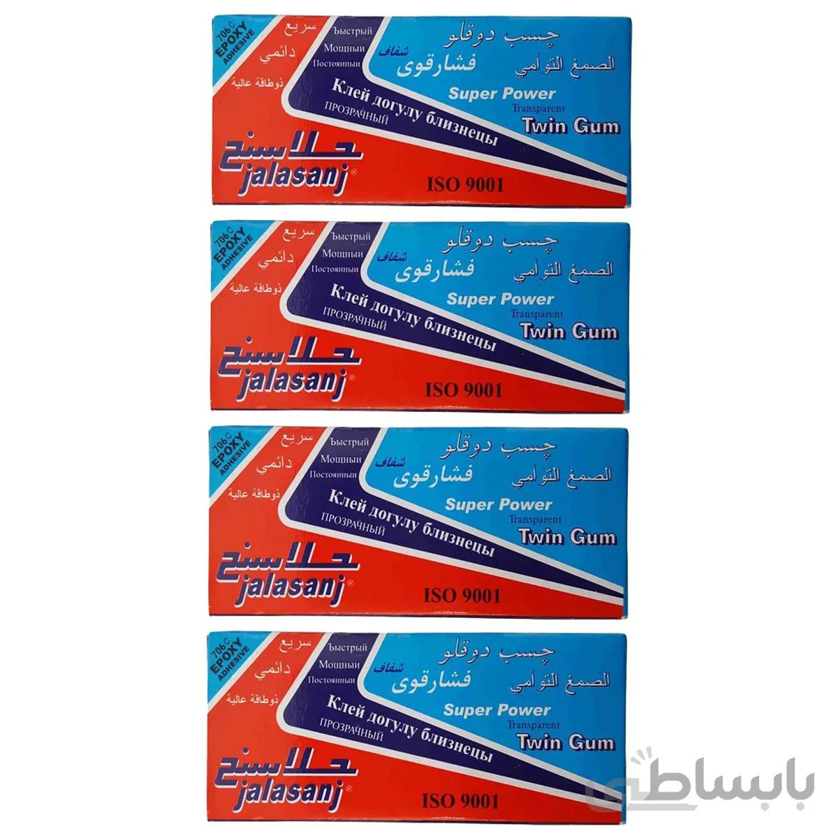 پک چسب دوقلو جلاسنج مدل Super Power بسته 4 عددی