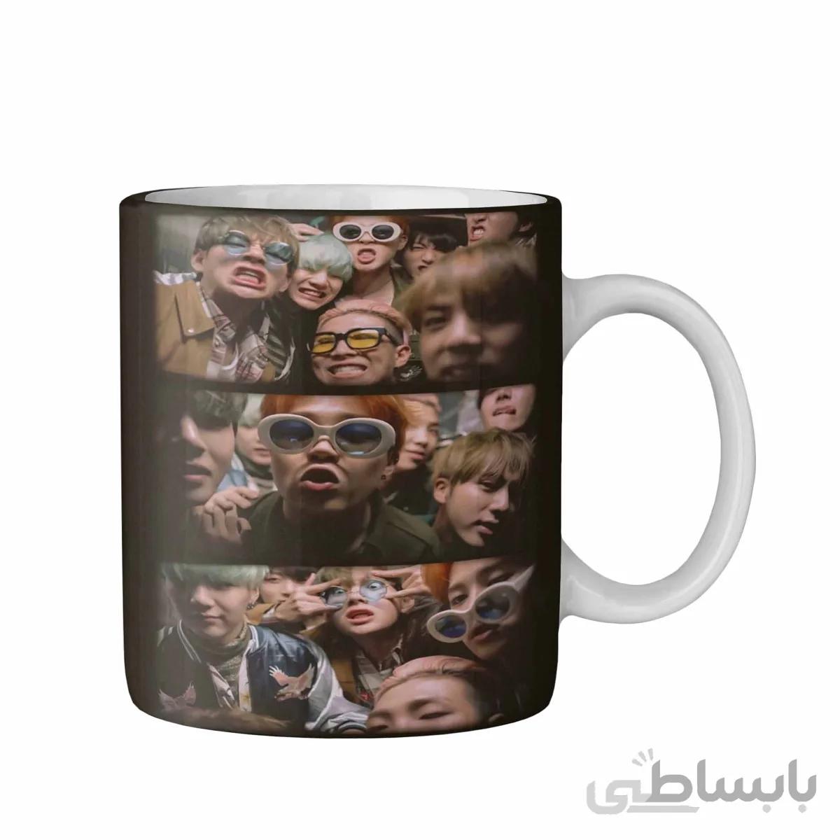 ماگ طرح بی تی اس BTS