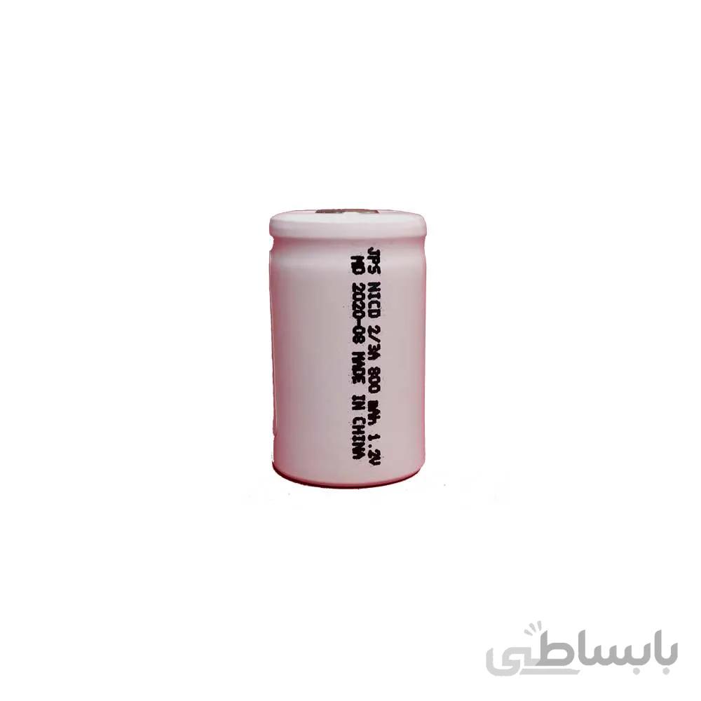 باطری نیکل کادمیوم JPS سایز 2/3A باظرفیت 800mAh