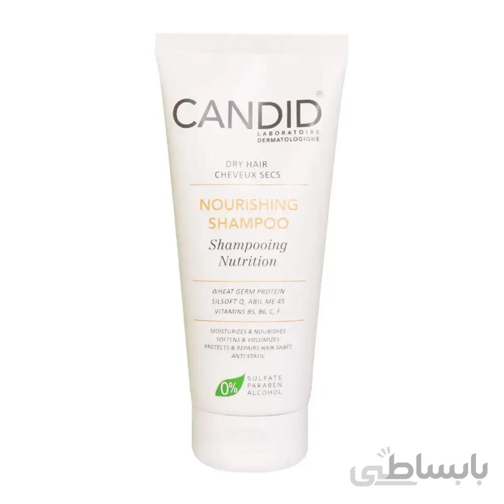 شامپو ویتامینه موی خشک کاندید مدل NOURISHING حجم 200 میلی لیتر ا NOURISHING SHAMPOO FOR DRY HAIR 200 ML CANDID