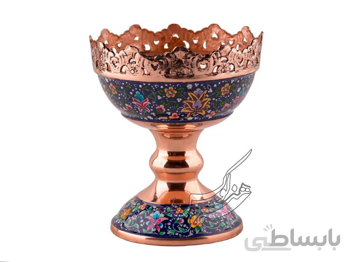 آجیل خوری مس و مینا پرداز سایز 13