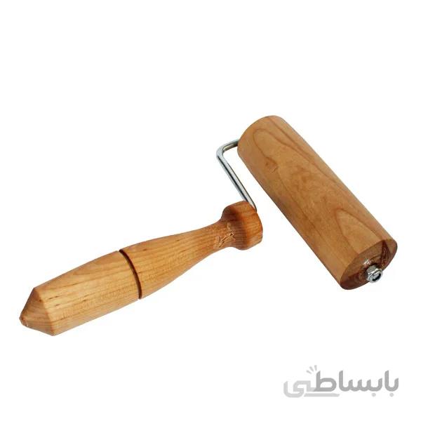 وردنه غلطکی چوبی