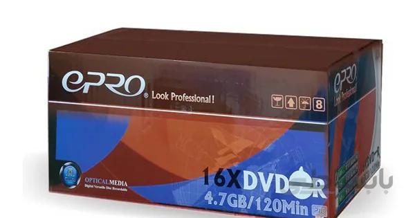 دی وی دی خام اپرو باکس دار کارتن 600 عددی (Epro)