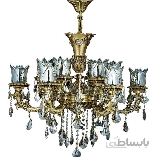 لوستر دایکاست چشمه نور 12 شعله کد S3589/6A آنتیک