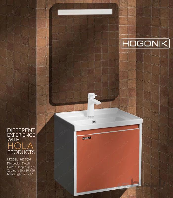 روشویی کابینتی هُلا HD5001 آجری