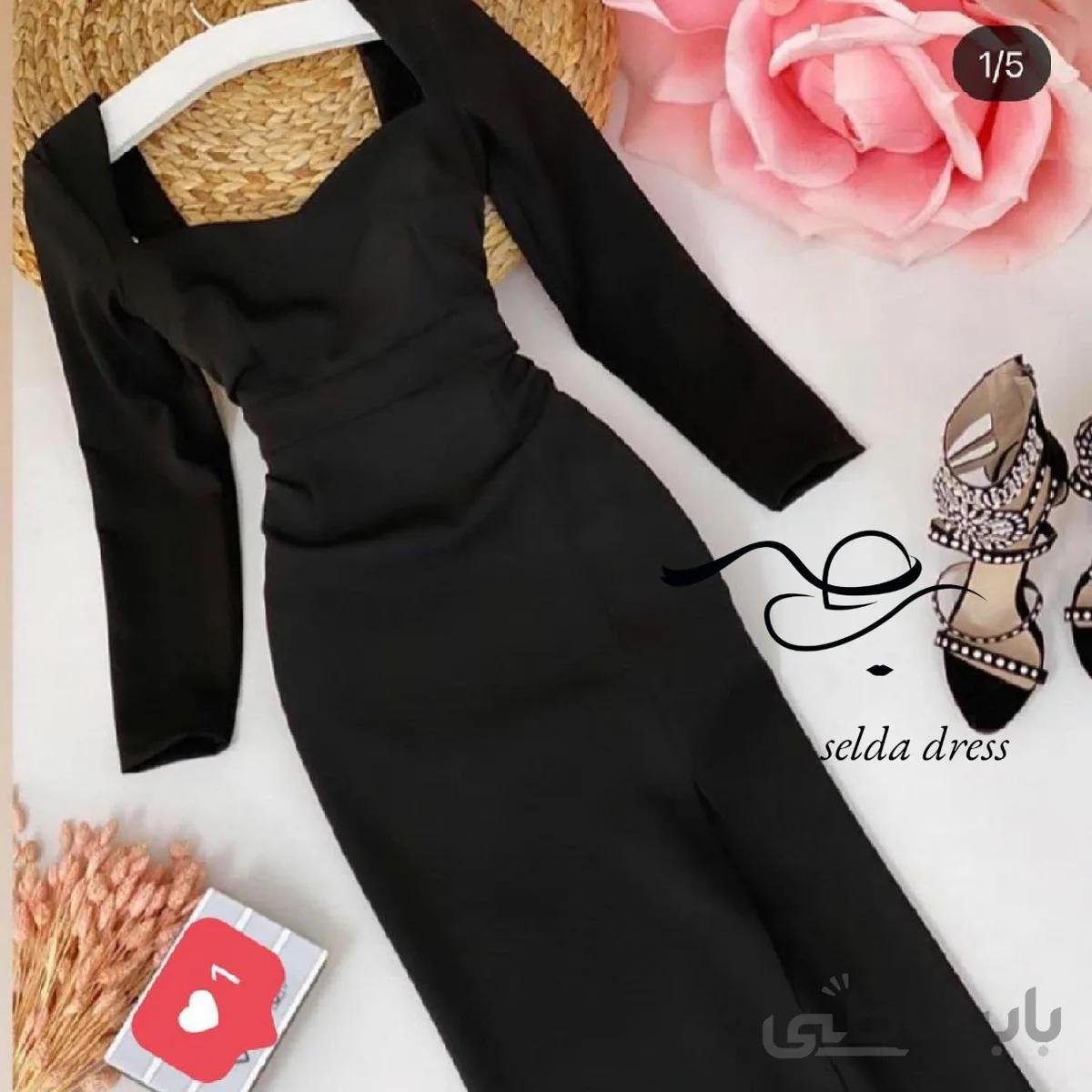 لباس مجلسی کوتاه زنانه و دخترانه ۱۰۶۳ - مشکی / ۳۶ ا 1063