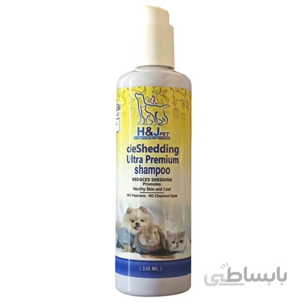 شامپو سگ و گربه H&J مدل Deshedding ضدشوره حجم 330 میلیلیتر