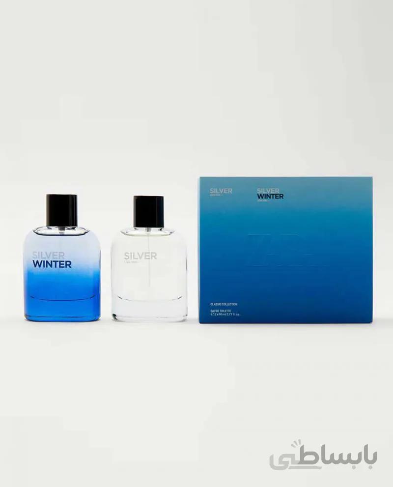 عطر مردانه پک سیلور و سیلور وینتر SILVER + SILVER WINTER ( 80 میلی لیتر + 80 میلی لیتر )
