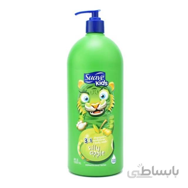 شامپو کودک مدل سیلی اپل سواو حجم 532 میل ا Silly apple baby shampoo suave