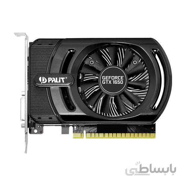 palit GeForce GTX 1650 StormX 4GB Graphics Card ا کارت گرافیک پلیت مدل GeForce GTX 1650 StormX حافظه 4GB