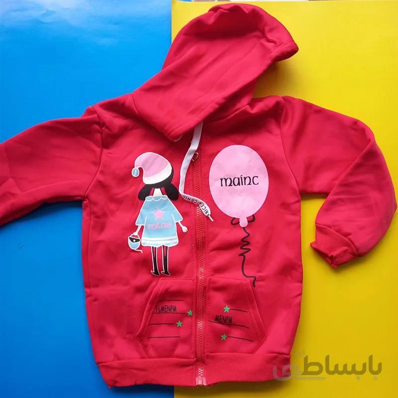 سوییشرت بچگانه دخترانه توکرکی قرمز سایز ۵۰ کد 354
