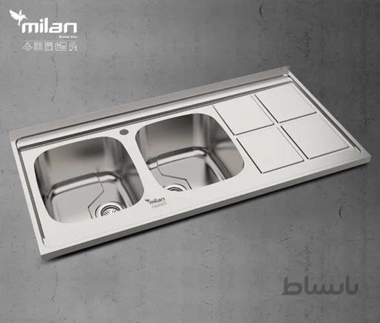 سینک ظرفشویی استیل میلان مدل 8010