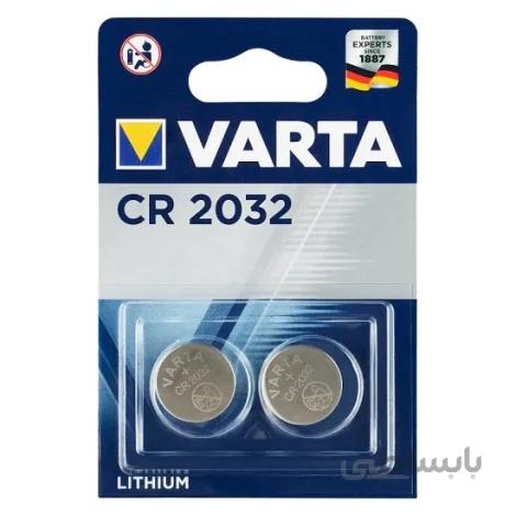 باتری سکه ای 3 ولت CR2032 پک دوتایی مارک وارتا VARTA