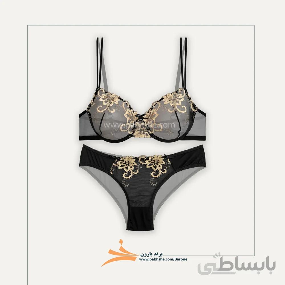 ست شورت و سوتین مشکی کاپ سی بارون کد 335123