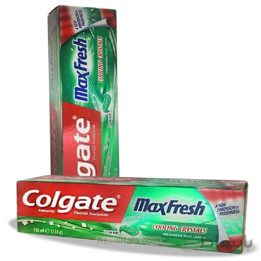 خمیر دندان کلگیت مدل MAX FRESH خنک کننده سبز 100 میل