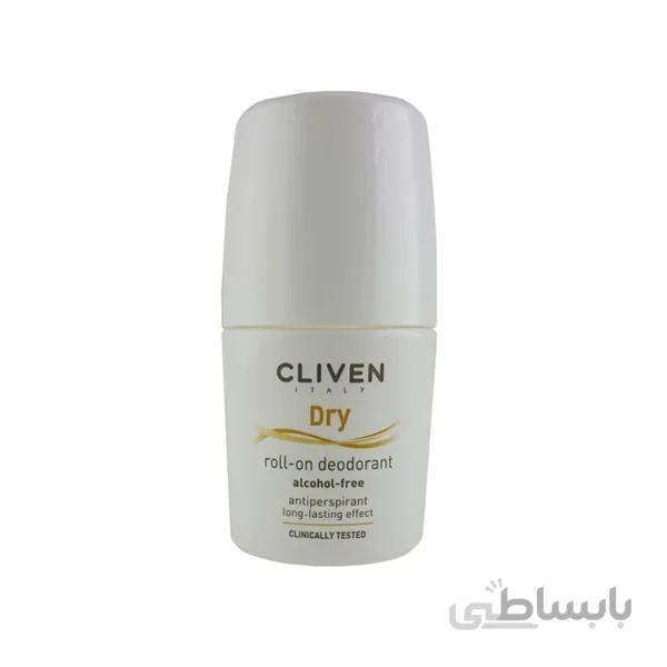 رول ضد تعریق بدون الکل مدل Dry کلیون ا Cliven Dry Roll-On Deodorant Alcohol Free 50ml