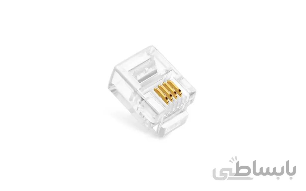 سوکت تلفن 4 پین RJ11 ا RJ11 4-pin telephone socket
