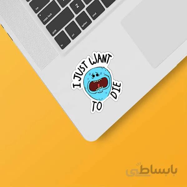 استیکر لپ تاپ طرح Rick&Morty 07