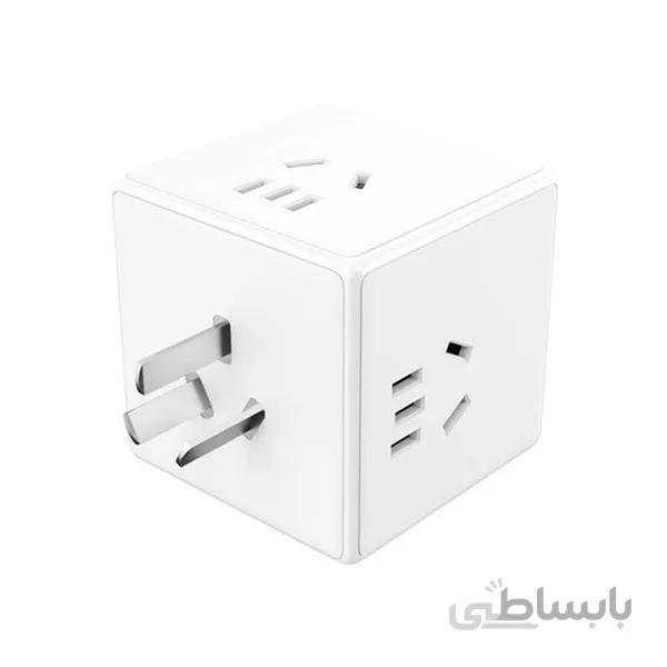چند راهی مکعبی قابل اتصال به پریز میجیا شیائومی Xiaomi Mijia Magic Cube Socket Plug Multifunctional USB Charger