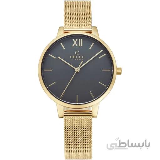 ساعت مچی زنانه اباکو Obaku اورجینال مدل V209LXGJMG