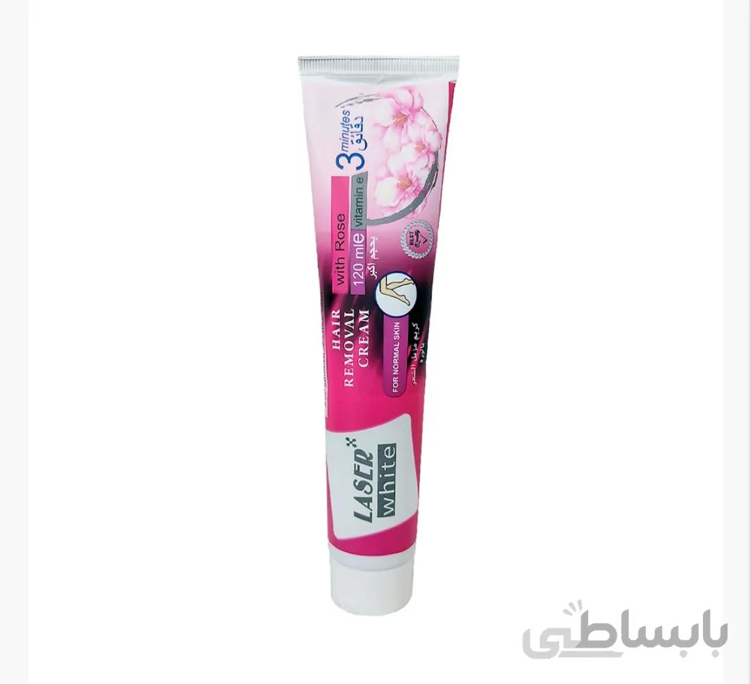 کرم موبر بدن 120 میل لیزر هندی گل رز laser white