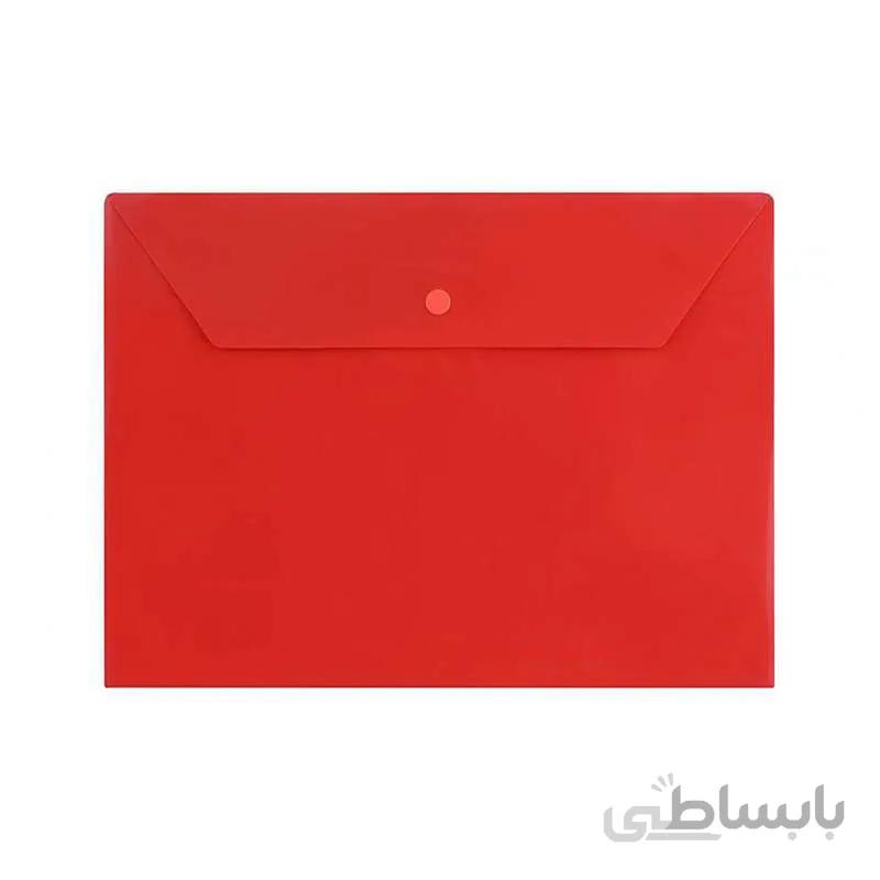 پوشه دکمه دار پلاستیکی A4 پاپکو ا Papco A4 plastic buttoned folder