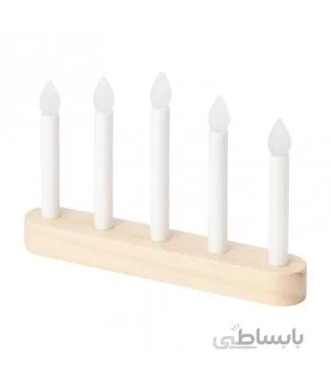 ست شمعدان LED ایکیا مدل STRÅLA با 5 شمع