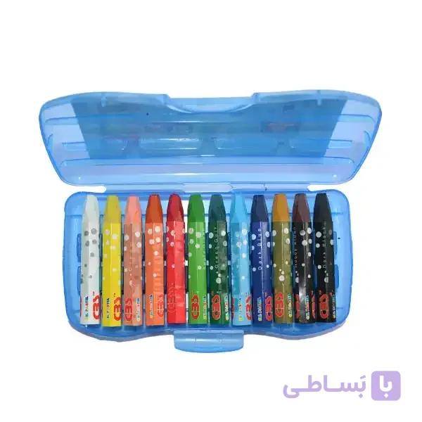 مداد شمعی ۱۲ رنگ CBS