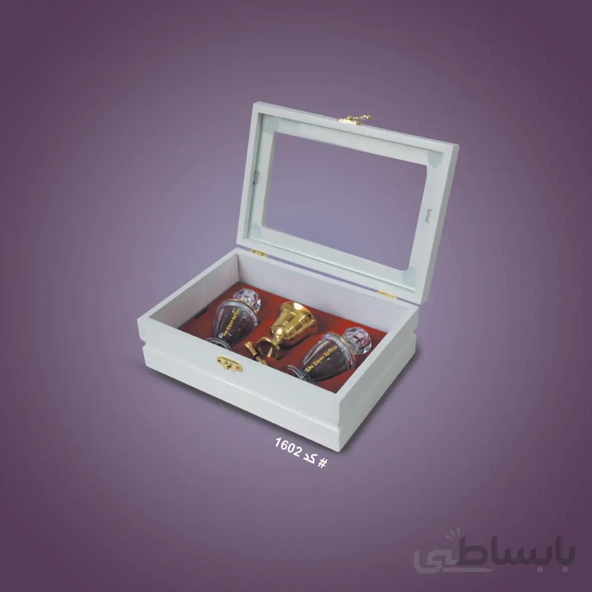 جعبه کادویی زعفران – 2 گرم زعفران سوپر نگین – کد 1602