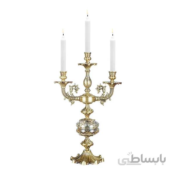 شمعدان سه شعله چشمه نور کد S3582/3T-A آنتیک