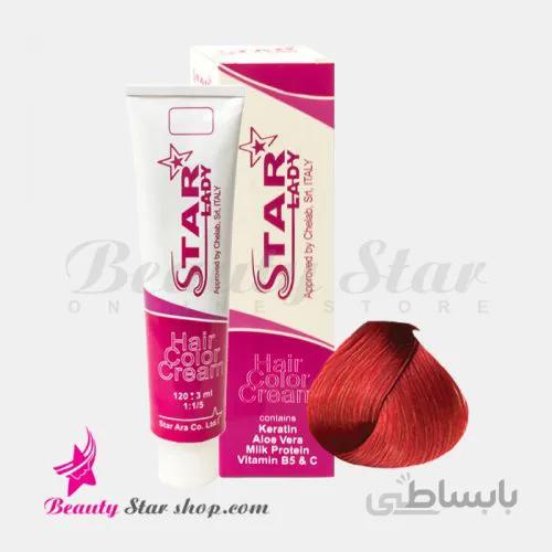 رنگ موی قرمز توت فرنگی شماره 7.62 استارليدی حجم 120 ميلی لیتر