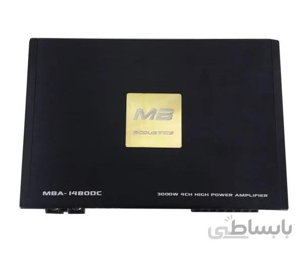 آمپلی فایر 4 کانال ام بی اکوستیک مدل MBA-1480DC ا آمپلی فایر 4 کانال ام بی اکوستیک مدل MBA-1480DC