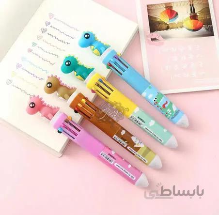خودکار 10رنگ دایناسور
